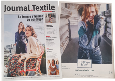 C'est Beau la Vie ! - Journal du Textile - Janvier 2020